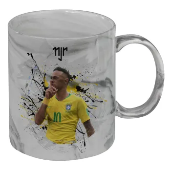 Neymar JR, Mug ceramic marble style, 330ml