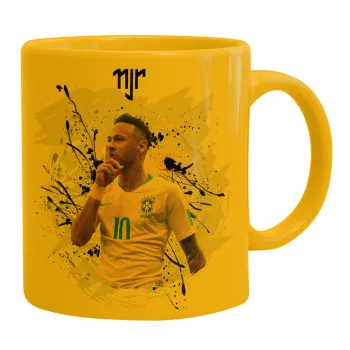 Neymar JR, Κούπα, κεραμική κίτρινη, 330ml