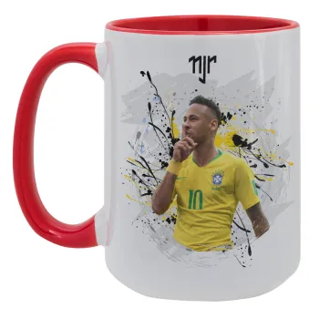 Neymar JR, Κούπα Mega 15oz, κεραμική Κόκκινη, 450ml