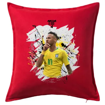 Neymar JR, Sofa cushion RED 50x50cm includes filling