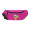Unisex waist bag (banana) in PINK color with 2 pockets