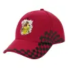 Adult Cap RACING Ultimate Red/Black, (100% COTTON DRILL, ADULT, UNISEX, ONE SIZE ADULT)