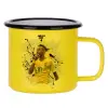 Metallic enamel MATT Yellow cup 360ml