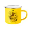Yellow Enamel Metallic Cup 360ml