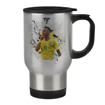 Neymar JR, Stainless steel travel mug with lid, double wall 450ml