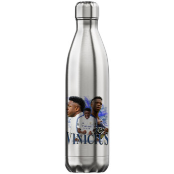 Vinicius Junior, Μεταλλικό παγούρι θερμός Inox (Stainless steel), διπλού τοιχώματος, 750ml