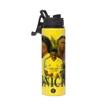 Vinicius Junior, Μεταλλικό παγούρι νερού με καπάκι ασφαλείας, αλουμινίου 850ml