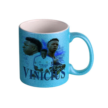 Vinicius Junior, Κούπα Σιέλ Glitter που γυαλίζει, κεραμική, 330ml