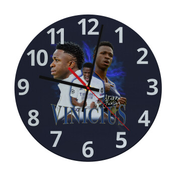 Vinicius Junior, Ρολόι τοίχου γυάλινο (30cm)