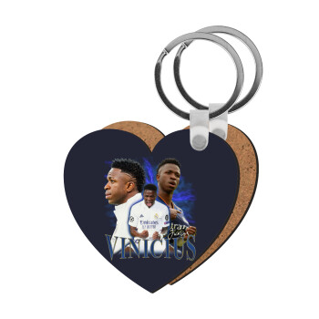 Vinicius Junior, Μπρελόκ Ξύλινο καρδιά MDF