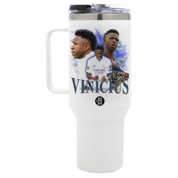 Vinicius Junior, Mega Tumbler με καπάκι, διπλού τοιχώματος (θερμό) 1,2L