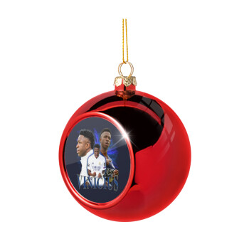 Vinicius Junior, Χριστουγεννιάτικη μπάλα δένδρου Κόκκινη 8cm
