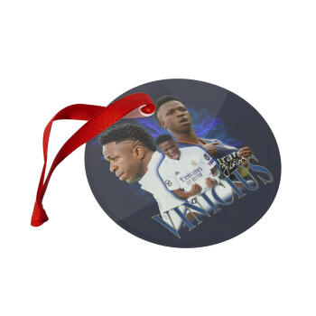 Vinicius Junior, Christmas ornament glass 9cm