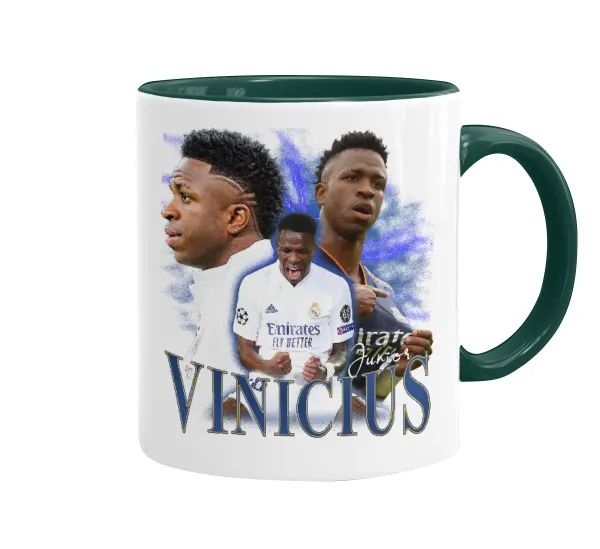 Vinicius Junior — Κούπα χρωματιστή πράσινη, κεραμική, 330ml