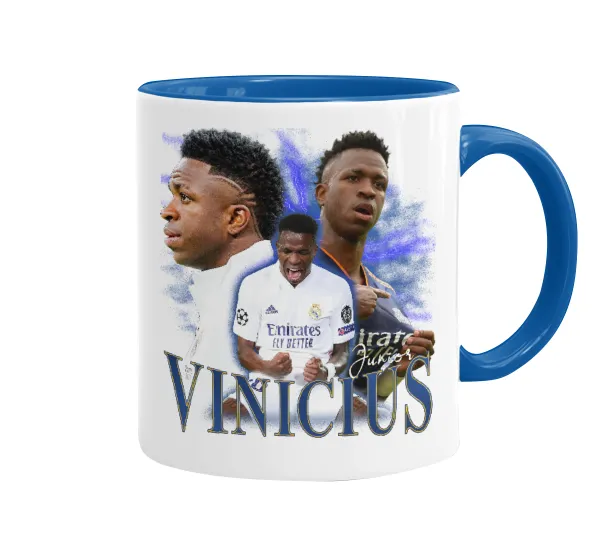 Vinicius Junior — Κούπα χρωματιστή μπλε, κεραμική, 330ml