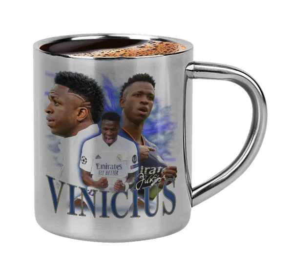 Vinicius Junior — Double-wall metal cup for espresso (220ml)