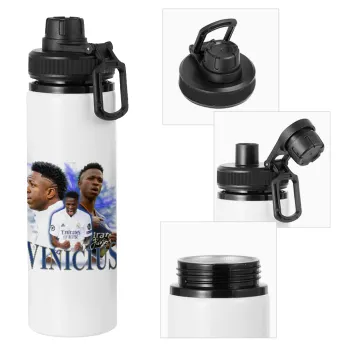 Vinicius Junior, Metal water bottle with safety cap, aluminum 850ml