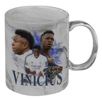 Vinicius Junior, Mug ceramic marble style, 330ml