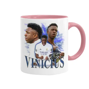 Vinicius Junior, Κούπα χρωματιστή ροζ, κεραμική, 330ml