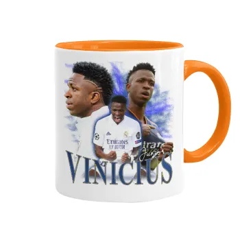 Vinicius Junior, Κούπα χρωματιστή πορτοκαλί, κεραμική, 330ml