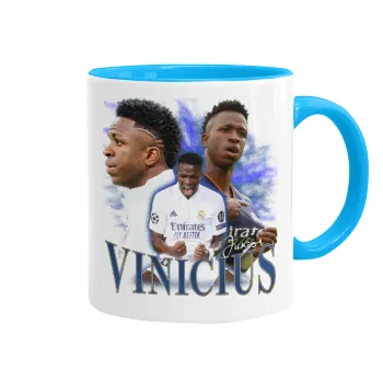 Vinicius Junior, Κούπα χρωματιστή γαλάζια, κεραμική, 330ml