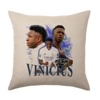 Vinicius Junior, Μαξιλάρι καναπέ ΛΙΝΟ 40x40cm περιέχεται το  γέμισμα