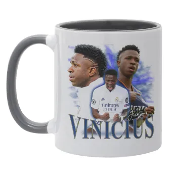 Vinicius Junior, Κούπα χρωματιστή γκρι, κεραμική, 330ml