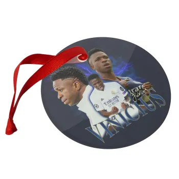 Vinicius Junior, Christmas ornament glass 9cm