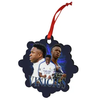 Vinicius Junior, Christmas ornament snowflake wooden 7.5cm