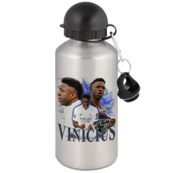 Vinicius Junior, Μεταλλικό παγούρι νερού, Ασημένιο, αλουμινίου 500ml