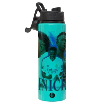 Vinicius Junior, Μεταλλικό παγούρι νερού με καπάκι ασφαλείας, αλουμινίου 850ml