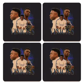 Vinicius Junior, ΣΕΤ x4 Σουβέρ ξύλινα τετράγωνα plywood (9cm)