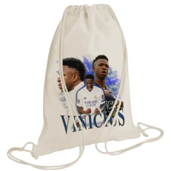 Vinicius Junior, Τσάντα πλάτης πουγκί GYMBAG natural (28x40cm)