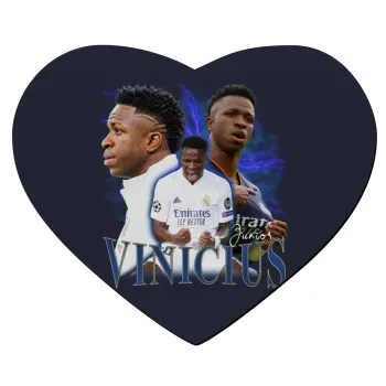 Vinicius Junior, Mousepad heart 23x20cm