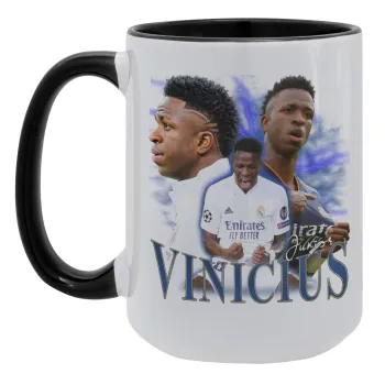 Vinicius Junior, Κούπα Mega 15oz, κεραμική Μαύρη, 450ml