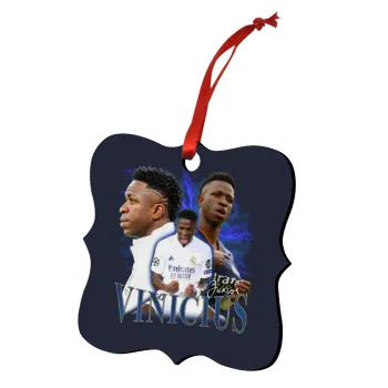 Vinicius Junior, Christmas ornament polygon wooden 7.5cm