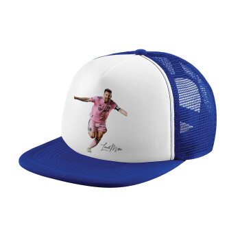 Lionel Messi inter miami jersey, Καπέλο παιδικό Soft Trucker με Δίχτυ Blue/White 