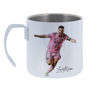Lionel Messi inter miami jersey, Mug Stainless steel double wall 400ml