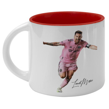 Lionel Messi inter miami jersey, Κούπα κεραμική 400ml Λευκή/Κόκκινη