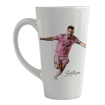 Lionel Messi inter miami jersey, Κούπα κωνική Latte Μεγάλη, κεραμική, 450ml