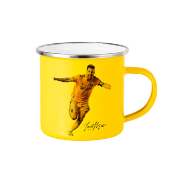 Lionel Messi inter miami jersey, Κούπα Μεταλλική εμαγιέ Κίτρινη 360ml