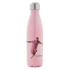 Μεταλλικό παγούρι θερμός Ροζ Ιριδίζον (Stainless steel), διπλού τοιχώματος, 500ml