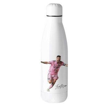 Lionel Messi inter miami jersey, Metal mug thermos (Stainless steel), 500ml