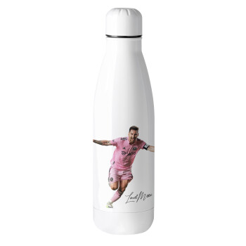 Lionel Messi inter miami jersey, Μεταλλικό παγούρι θερμός (Stainless steel), 500ml