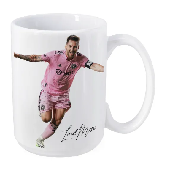 Lionel Messi inter miami jersey — Mega mug, ceramic, 450ml