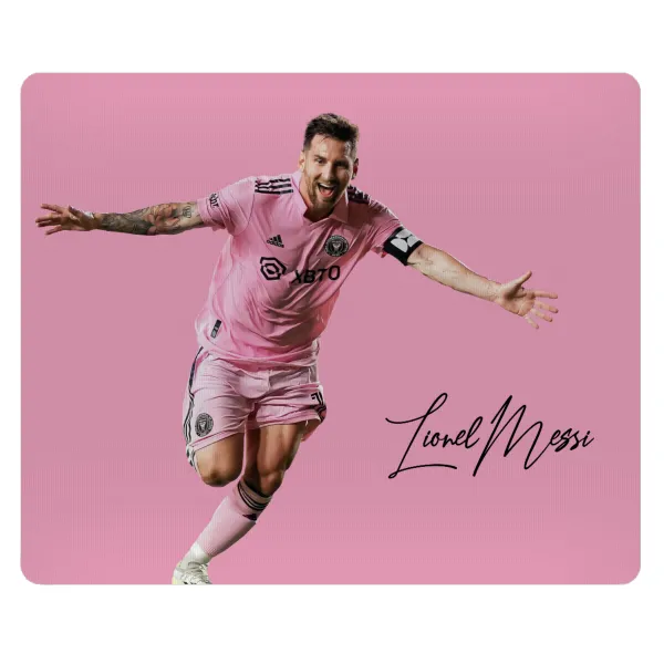 Lionel Messi inter miami jersey — Mousepad ορθογώνιο 23x19cm