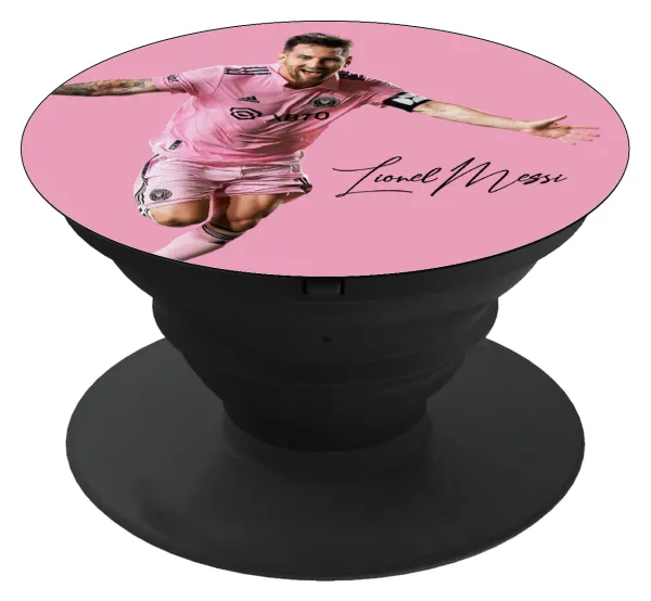 Lionel Messi inter miami jersey — Phone Holders Stand  Μαύρο Βάση Στήριξης Κινητού στο Χέρι