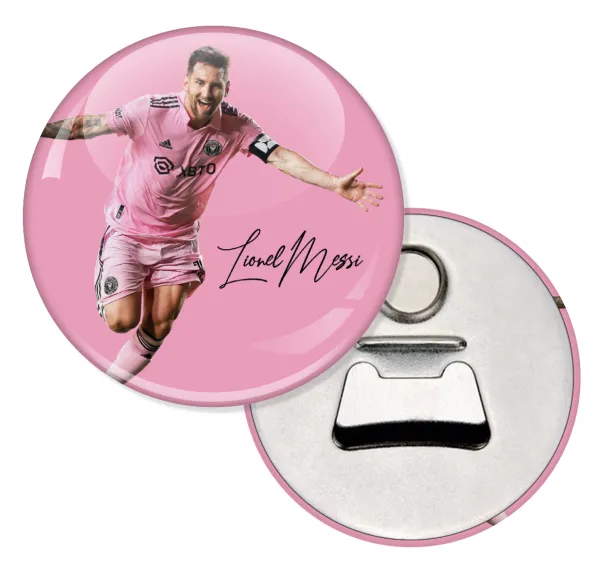 Lionel Messi inter miami jersey — Μαγνητάκι & Ανοιχτήρι (5.9cm)