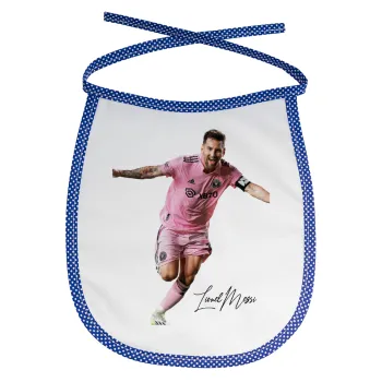 Lionel Messi inter miami jersey, Σαλιάρα μωρού αλέκιαστη με κορδόνι Μπλε