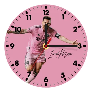 Lionel Messi inter miami jersey, Ρολόι τοίχου ξύλινο (20cm)